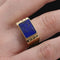 Chevalière or et lapis lazuli