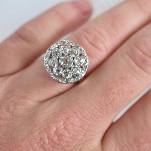 Bague 51 Bague Ronde Or 18 Carats et Diamants 58 Facettes 373