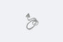 Bague Oro Bianco / 13 Bague en or blanc avec diamants 58 Facettes anl178