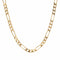 Collier Chaine massive or jaune gourmette alternée limée 58 Facettes CVCH18