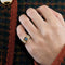 Bague 46.5 BAGUE TANK SAPHIR 58 Facettes 32300407