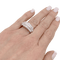 Bague 53.5 Bague vintage or blanc et diamants. 58 Facettes 34256