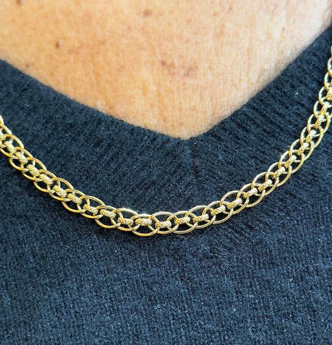 Collier Collier femme or jaune longueur 60 cm 58 Facettes