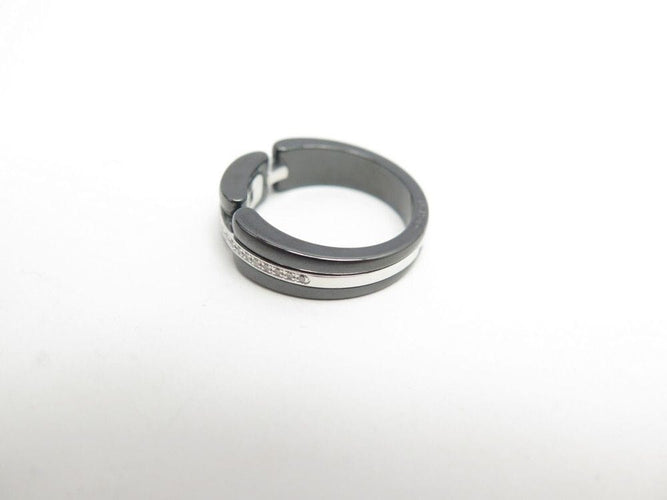 Bague 60 bague CHANEL ultra pm or blanc ceramique diamants 58 Facettes 259225