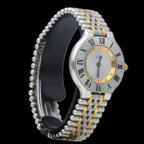 Montre Cartier Montre Must 21 Or Jaune 18K / Acier 58 Facettes MT42994