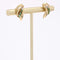 Boucles d'oreilles Puces d'oreilles d'occasion émeraudes diamants or jaune 58 Facettes 24-332A