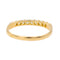 Bague 57.5 Bague Demi alliance Or jaune Diamant 58 Facettes 3618023CN