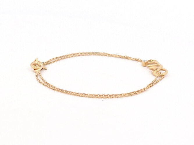 Bracelet bracelet christian DIOR DIORamour or jaune 58 Facettes 261014
