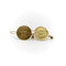 Boucles d'oreilles Boucles d'oreilles en or 21 carats et peso mexicain du début du XXe siècle 58 Facettes A20045