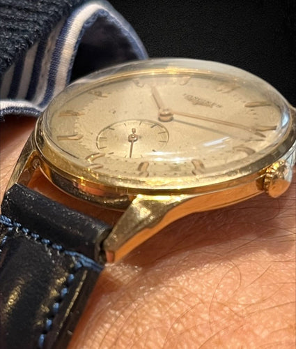 Montre LONGINES - Montre des années 1950, boîtier en or jaune 58 Facettes