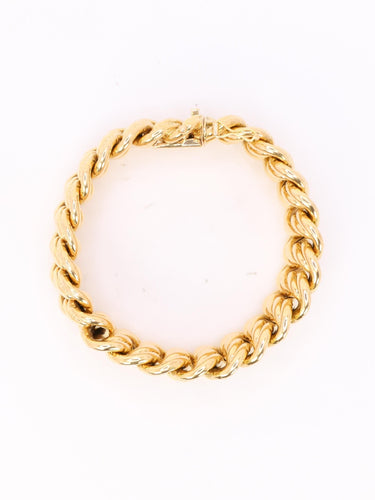 Bracelet Bracelet maille américaine or jaune 2 cm 58 Facettes 1165.1