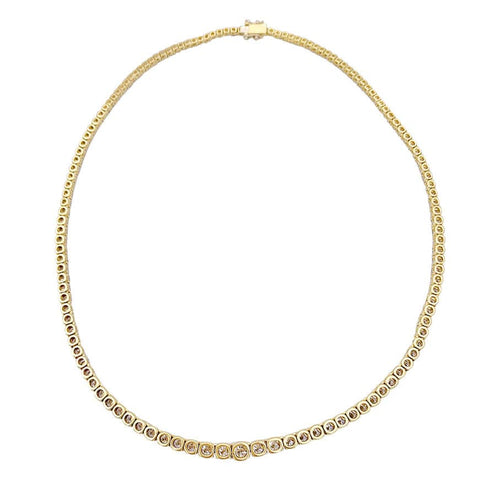 Collier Collier rivière or jaune, diamants. 58 Facettes 33669