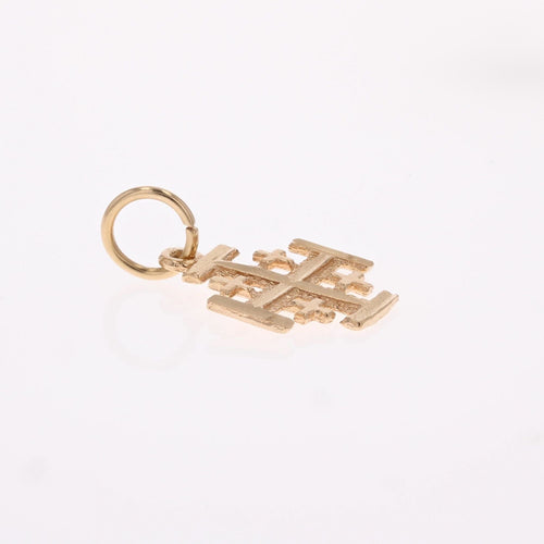 Collier Croix de Jérusalem or jaune 58 Facettes 24-327C