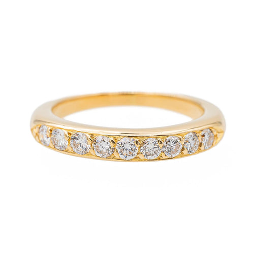 Bague 50 Bague Demi alliance Or jaune Diamant 58 Facettes 3574924CN