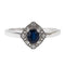 Bague 53.5 Bague Or blanc Saphir 58 Facettes 3029956CN