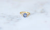 Bague 52 Bague Saphir Ceylan 1.60 Cts et Diamants 58 Facettes