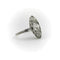 Bague Bague en platine édouardienne avec diamant taille européenne ancienne en forme de navette 58 Facettes