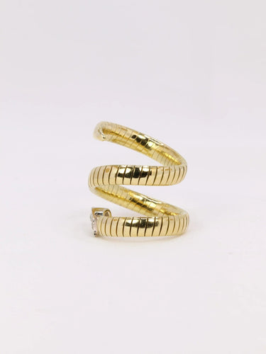 Bague 54 Bague serpent tubogas diamants 0,4 ct 58 Facettes J390