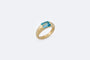 Bague Oro Giallo / 12 Anello in oro giallo con topazio 58 Facettes anl813