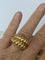 Bague 51 Bague Double Jonc Godronné Or Jaune 58 Facettes LOT 6298