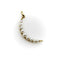 Pendentif Pendentif croissant de lune en perle, or 14 carats, style moderne du milieu du siècle 58 Facettes A2006U