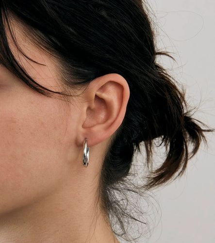 Boucles d'oreilles BOUCLES D'OREILLES CRÉOLES OR BLANC 58 Facettes BO/230118