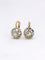 Boucles d'oreilles Boucles d'oreilles dormeuses anciennes diamants taille rose 58 Facettes J448