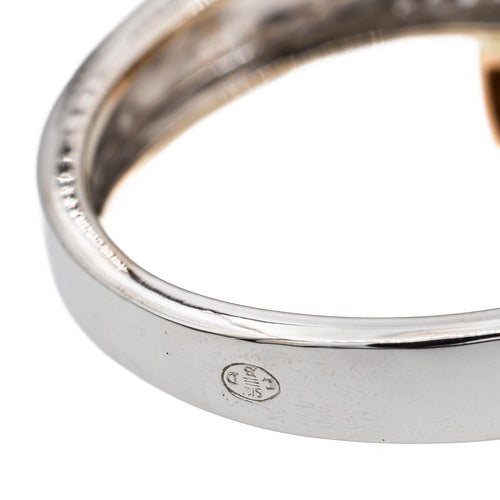 Bague 52 Bague Or blanc, Or rose Diamant 58 Facettes 2729081CN