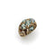 Bague Bague bombée en or avec topaze bleue victorienne et grenat 58 Facettes A20050
