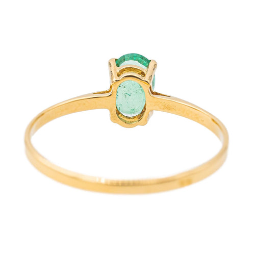 Bague 54 Bague Solitaire Or jaune Emeraude 58 Facettes 3447711CN