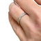 Bague 53 Bague alliance en or blanc 18 carats et diamants 0,60 carat 58 Facettes 365