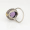 Bague Bague améthyste filigrane or blanc 58 Facettes G13552