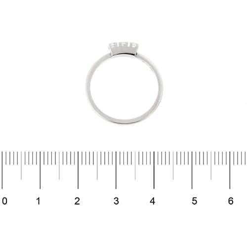Bague Bague trilogie sertie de diamants de 0,24 ct 58 Facettes 31998