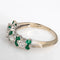 Bague 47 Bague Diamant Émeraude Bande Or Blanc 58 Facettes G13165