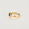 Bague 52,5 Bague or jaune, saphir et diamants 58 Facettes COL2959