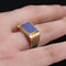 Chevalière or et lapis lazuli