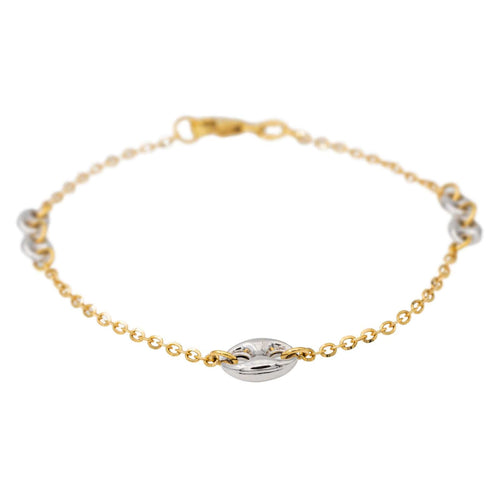 Bracelet Bracelet Grain de café Or jaune 58 Facettes 578490CD