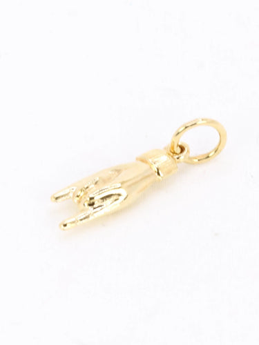Pendentif Pendentif Charms main signe des cornes or jaune 58 Facettes 1099.16