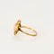Bague 53,5 Bague or jaune, corail peau d'ange et diamants 58 Facettes NAR00752