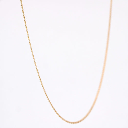 Collier Chaine or jaune maille jaseron double ancienne 58 Facettes 24-235