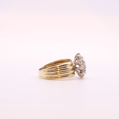 Bague 53 Bague Fleur de Diamants or jaune 58 Facettes