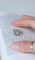Bague 52 Bague Cible Ronde Art Déco Diamants 58 Facettes