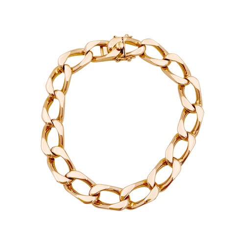 Bracelet Bracelet gourmette or rose. 58 Facettes 34800
