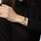 Bracelet Bracelet jonc serpent vintage diamant or jaune yeux émeraude 58 Facettes G13966