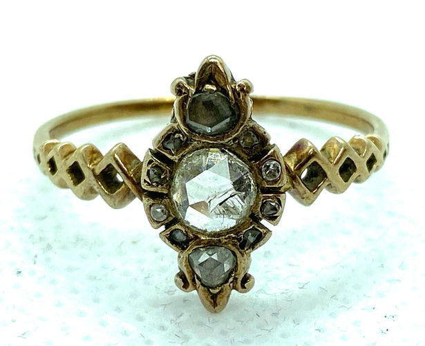 Bague 58 Bague en diamants anglais 58 Facettes