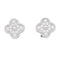 Boucles d'oreilles Boucles d'oreilles Van Cleef & Arpels "Vintage Alhambra" or blanc, diamants. 58 Facettes 33739