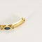 Bracelet Bracelet jonc en or jaune, diamants et saphirs 58 Facettes GAP1474