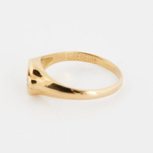 Bague 51 BAGUE OR JAUNE COLLECTION Catherine Deneuve 58 Facettes RÉF 11072/16