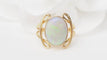 Bague 54 Bague ovale en or jaune et Opale 58 Facettes 32999