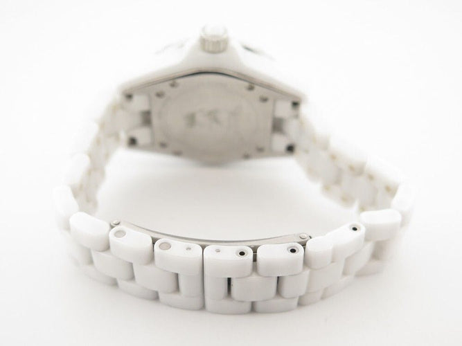 Montre montre CHANEL j12 33 mm en ceramique blanche quartz 58 Facettes 259477